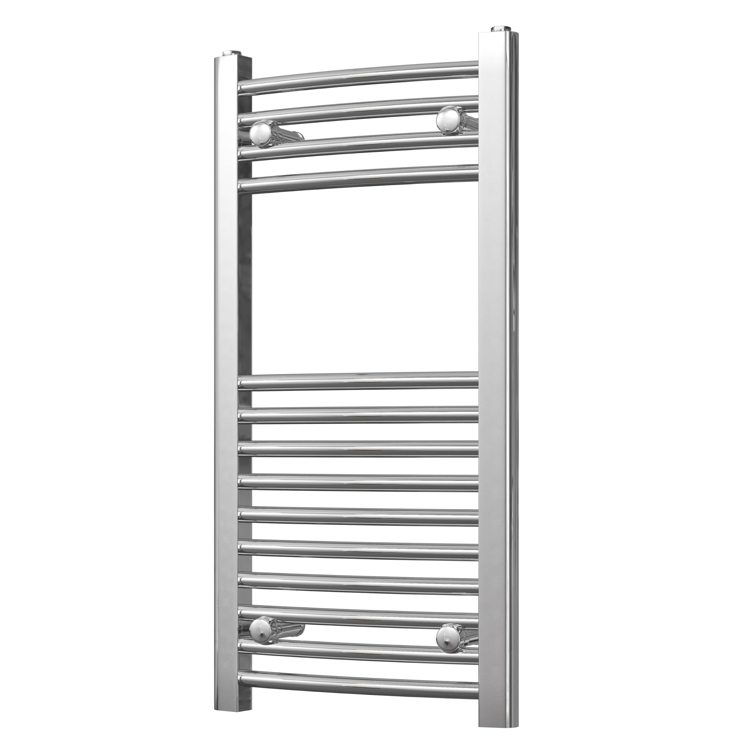 UK Radiators Modern Curved Heated Towel Rail Radiator - Bathroom Warmer