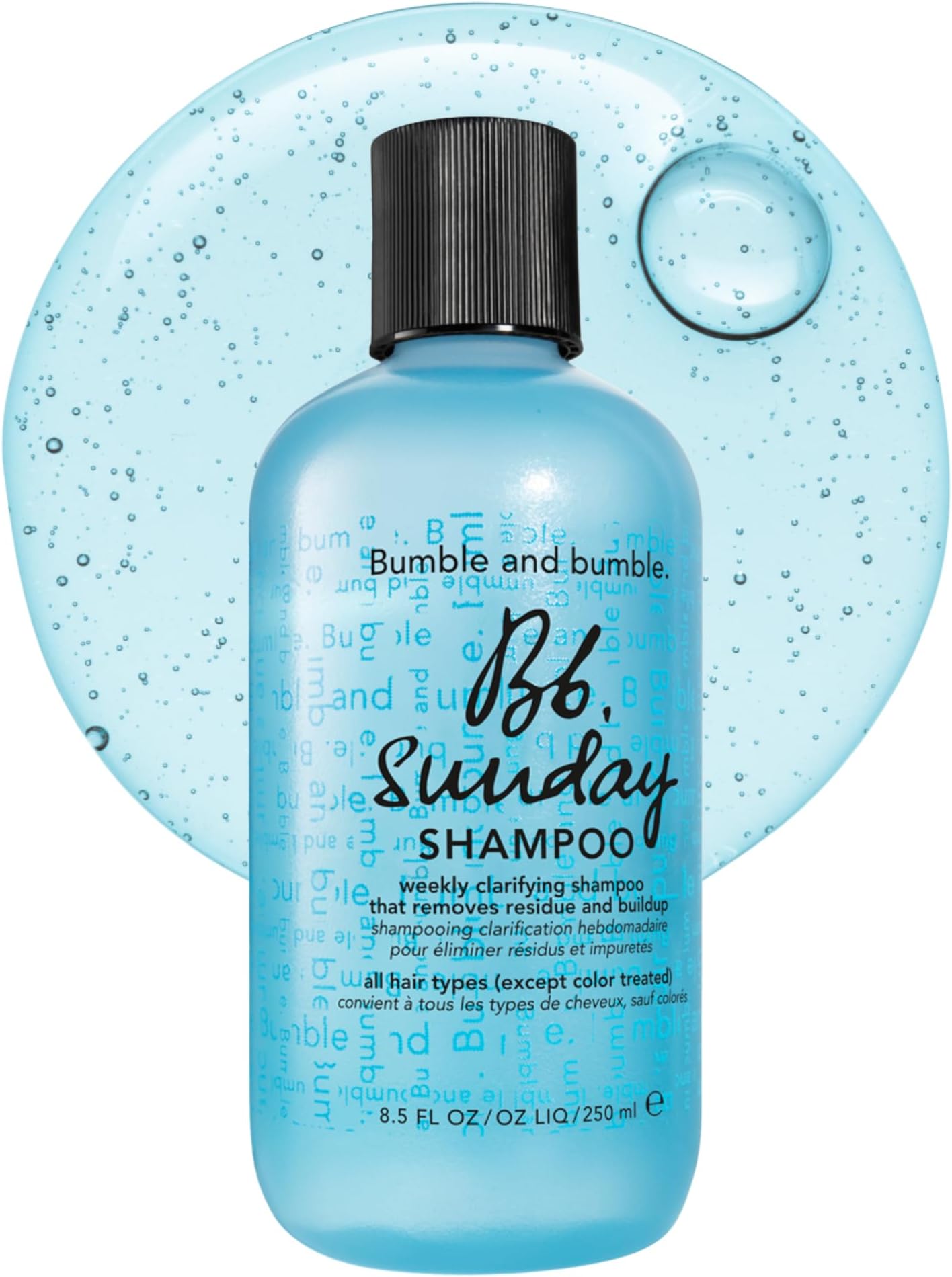 Bumble and bumble. Sunday Weekly Clarifying Shampoo | Gently Deeply Cleanses | Removes Residue Excess Oil + Pollutants | Scalp Care | For All Curly, Wavy, Straight Hair Types