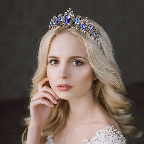 Miniatura 5 de CIEHER Crown Tiara Prom Crown Tiaras Gothic Crowns for Women Girls Vintage Tiara Evil Queen Crown Princess Crown