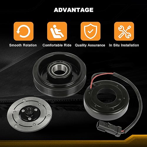 Miniatura 5 de Embrague del compresor de CA para Jeep Liberty para Dodge Dakota Durango Ram 1500 2500 3500 3.7L 4.7L 5.9L 2002-2005