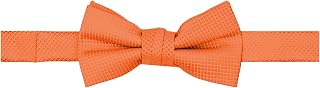 Boys' Woven Subtle Mini Squares Adjustable Pre-Tied Banded Bow Tie