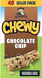 Quaker Chewy Granola Bars - Chocolatey Chip, 40 Bars, 960 g