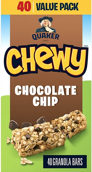 Quaker Chewy Granola Bars - Chocolatey Chip, 40 Bars, 960 g - 1