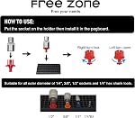 Free Zone 68-Piece Large Pegboard Socket Tools Organizer Set | Black, Modular Tool Box Drawer Organizer for Tool Chest Cart Cabinet Workbench
