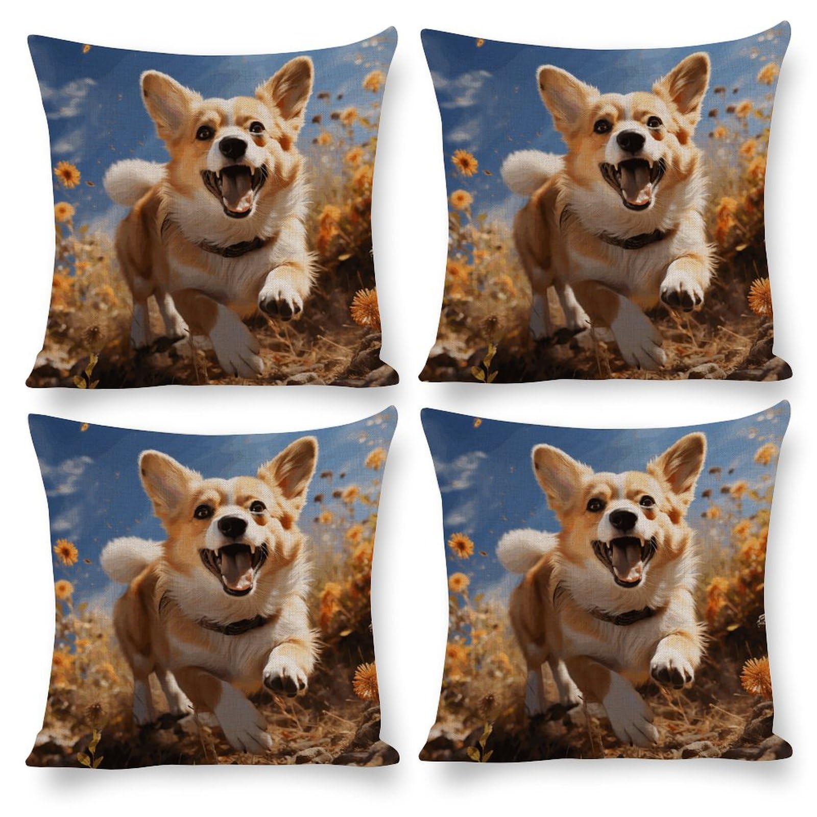 Housse de coussin Corgi pour embellir votre canapé et créer un salon cocooning