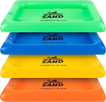 Mini Activity Art Tray Sensory Sand Inflatable Sand Trays X-Small Size Holds 2 Pounds of Play Sand