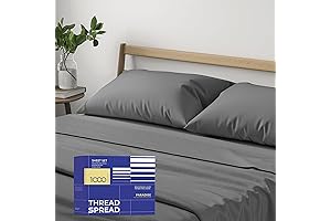 THREAD SPREAD Egyptian Cotton 1000 Thread Count Queen Sheets