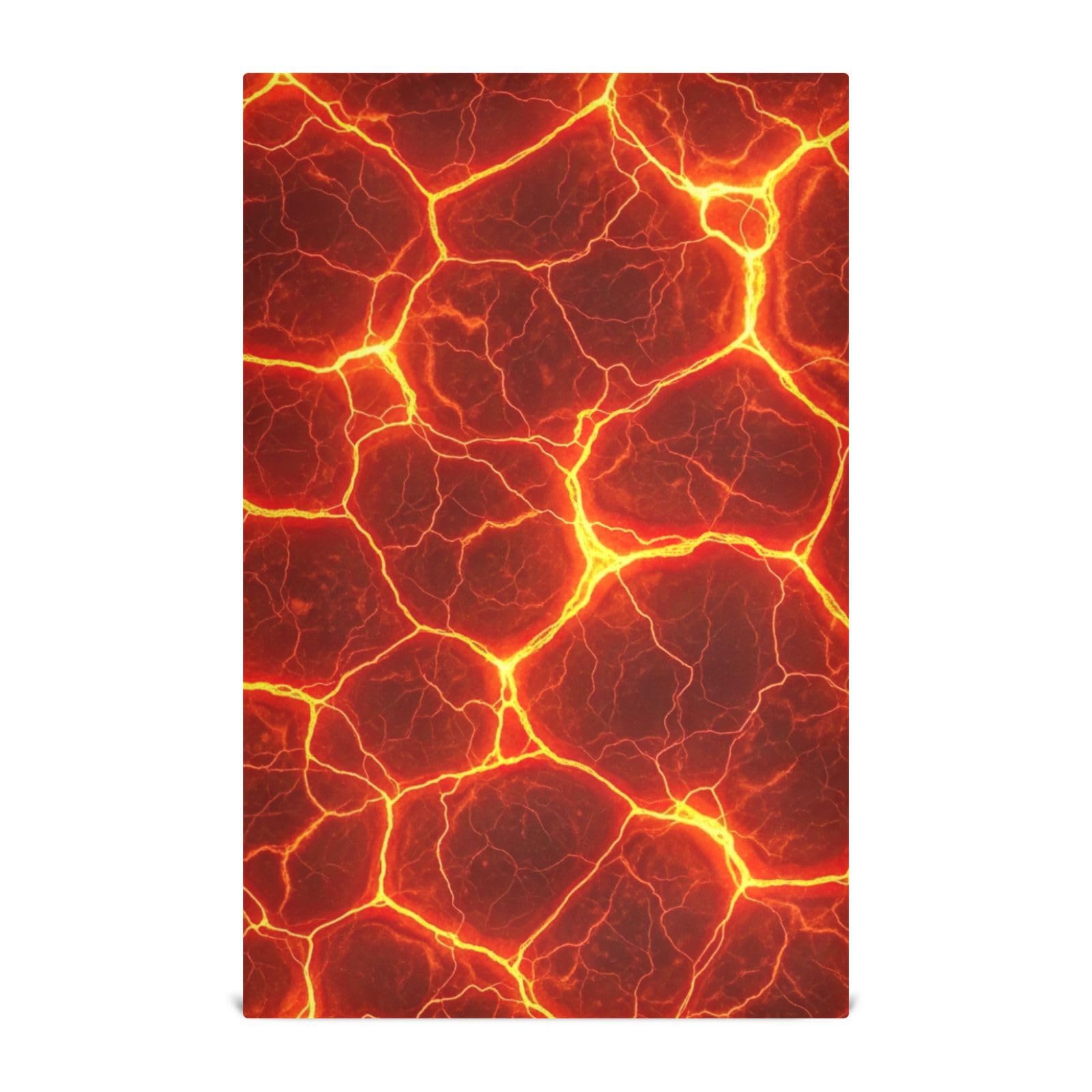 Toallas de secado de cocina absorbentes Fire Glowing, juego de 6 paños grandes de secado rápido.