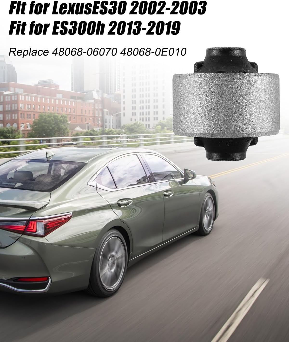 Control Arm Bushing Kit Front Upper and Lower Fit for Toyota Sienna Avalon Camry Highlander Solara Lexus ES30 ES300h RX330 ES350 RX350 RX400h ES330 Replaces 48068-06070 48068-0E010, 4 Pcs