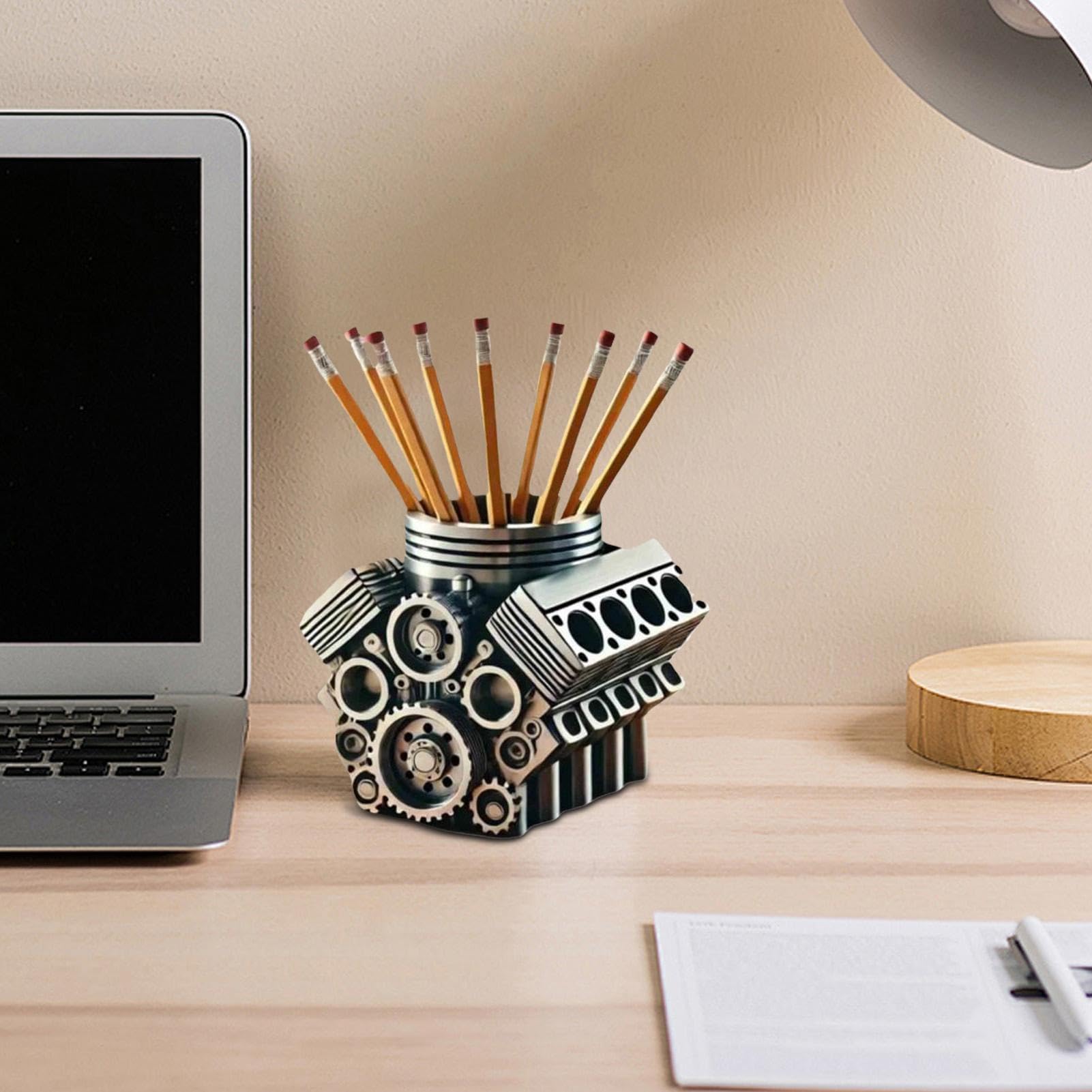 Pencil Holder Stylish Pen Organizer for Mechanical Enthusiasts