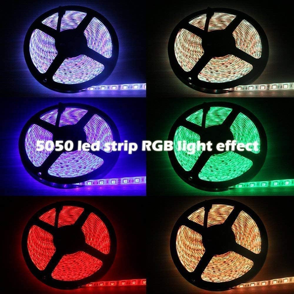 24 Key LED Strip Lights IR Remote Controller, Wireless Rectifier Control Box, DC 12V 3A Power Supply Plug Adapter for 2835 3528 5050 RGB LED Strip Lights Flexible Tape Lighting