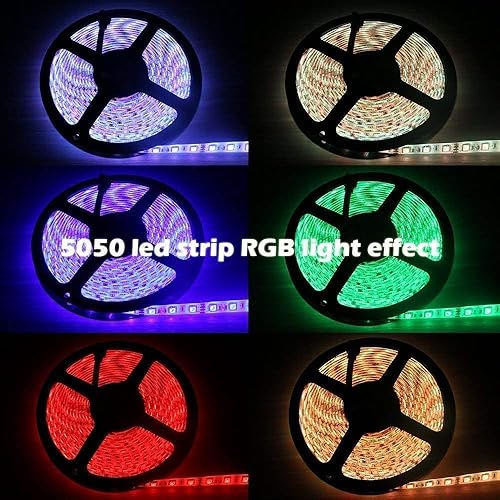 Miniatura 8 de Controlador de tira LED de 44 teclas, caja de control de rectificador inalámbrico, adaptador de enchufe de fuente de alimentación DC 12V 3A,