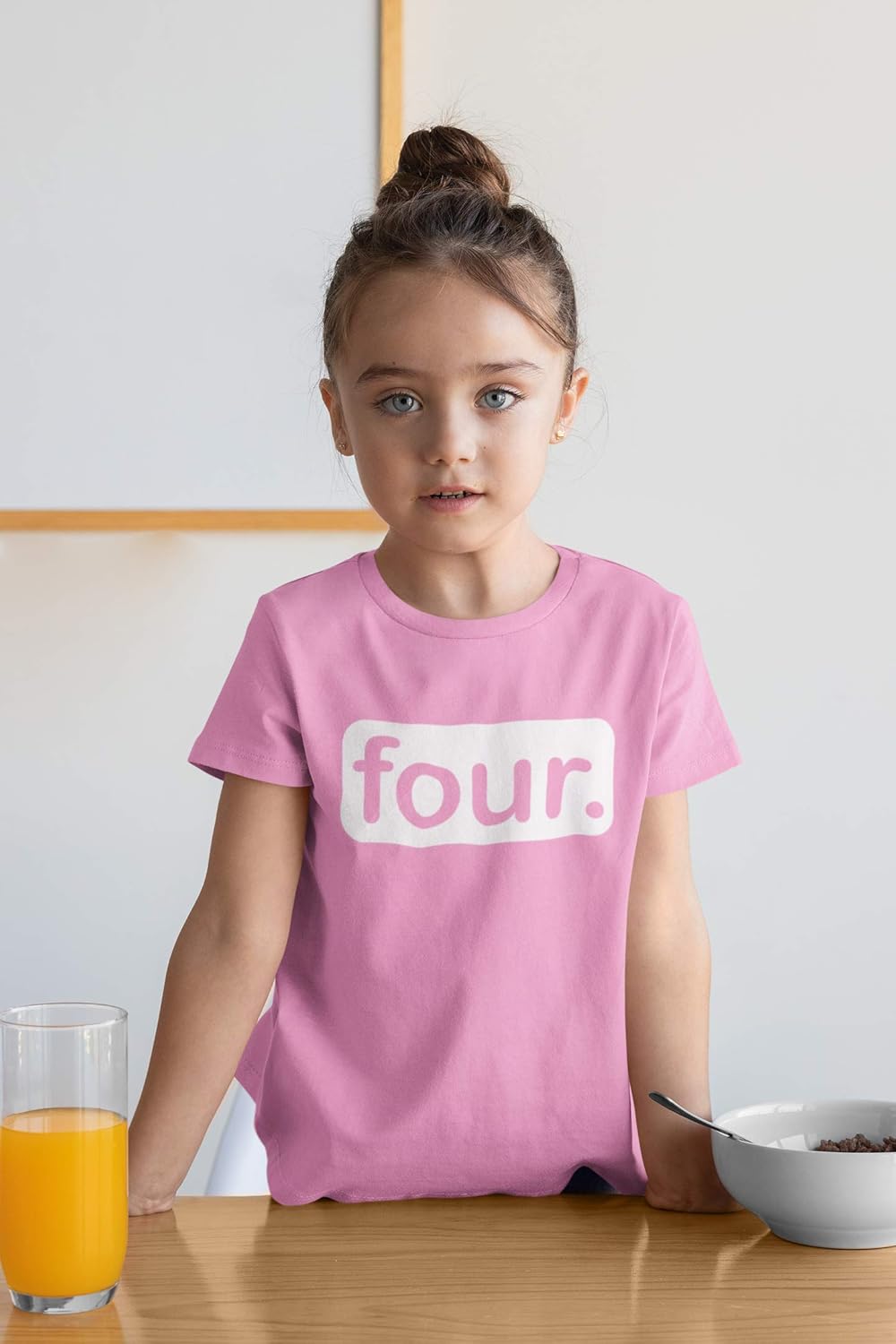 Unordinary Toddler 4th Birthday Girl Outfit Shirt Girls 4 Year Old Fourth Four Years Happy Bday Shirts - Image 3