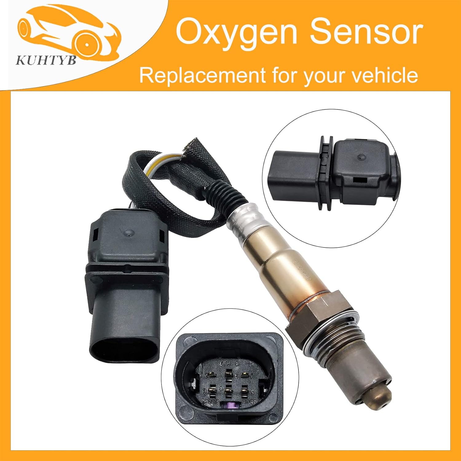 2Pcs Upstream Oxygen Sensor Compatible with FORD 2012 EDGE 2L