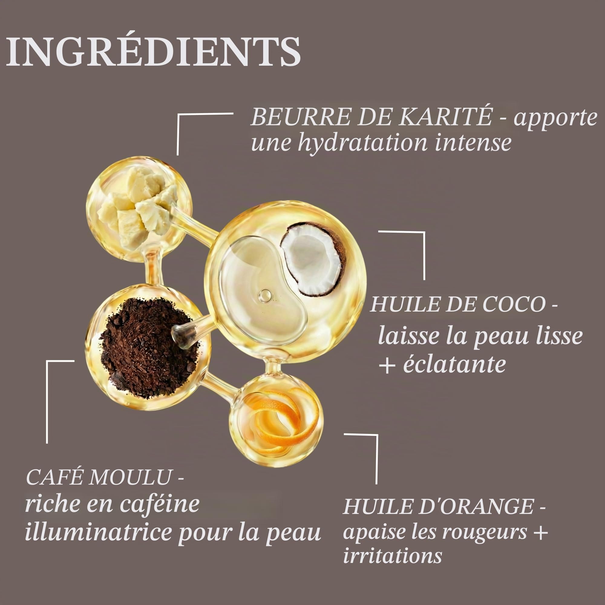 UPCIRCLE Exfoliant visage au café pour peaux sèches, naturel, végétalien, exfoliant pour le visage doux et lisse, orange, 100 ml