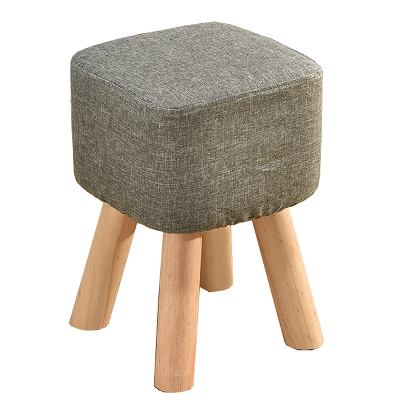 Tabouret de ménage pour salon vert clair idéal comme repose-pieds compact devant le canapé
