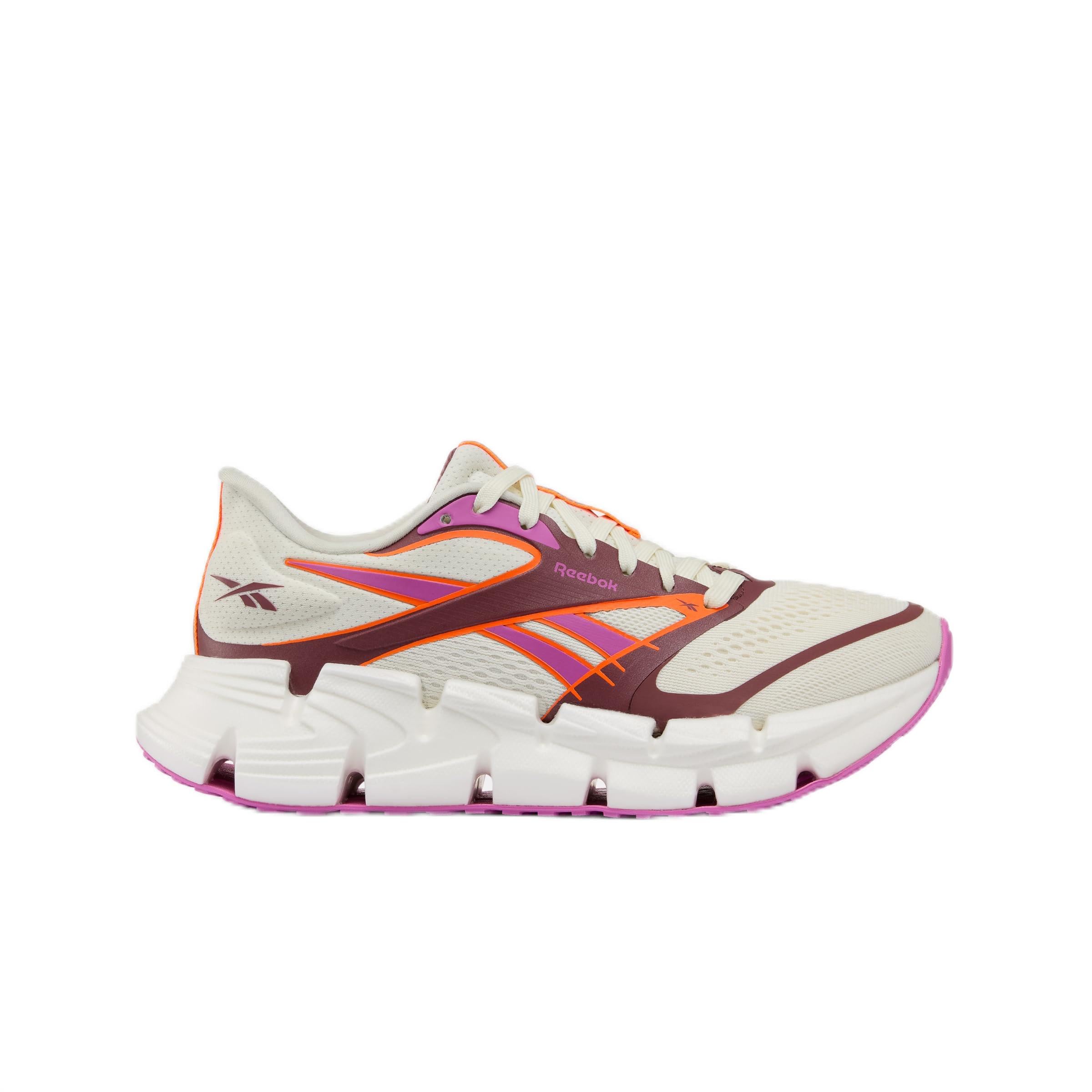 Reebok Women's Floatzig 2 Trainers, Chalk/Virtual Pink/Atomic Tangerine, 40.5 EU