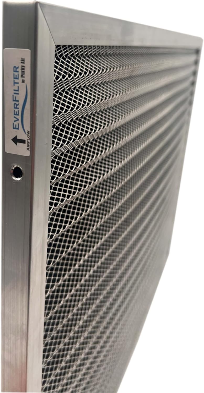 16x22x1 Electro-static Air Filter (1-Ct) AC Furnace Filter, Reusable & Washable 4-Stage Electrostatic Filter for Residential and Commerical HVAC (Actual Size:16.00 x 22.00 x 0.75 Inches)