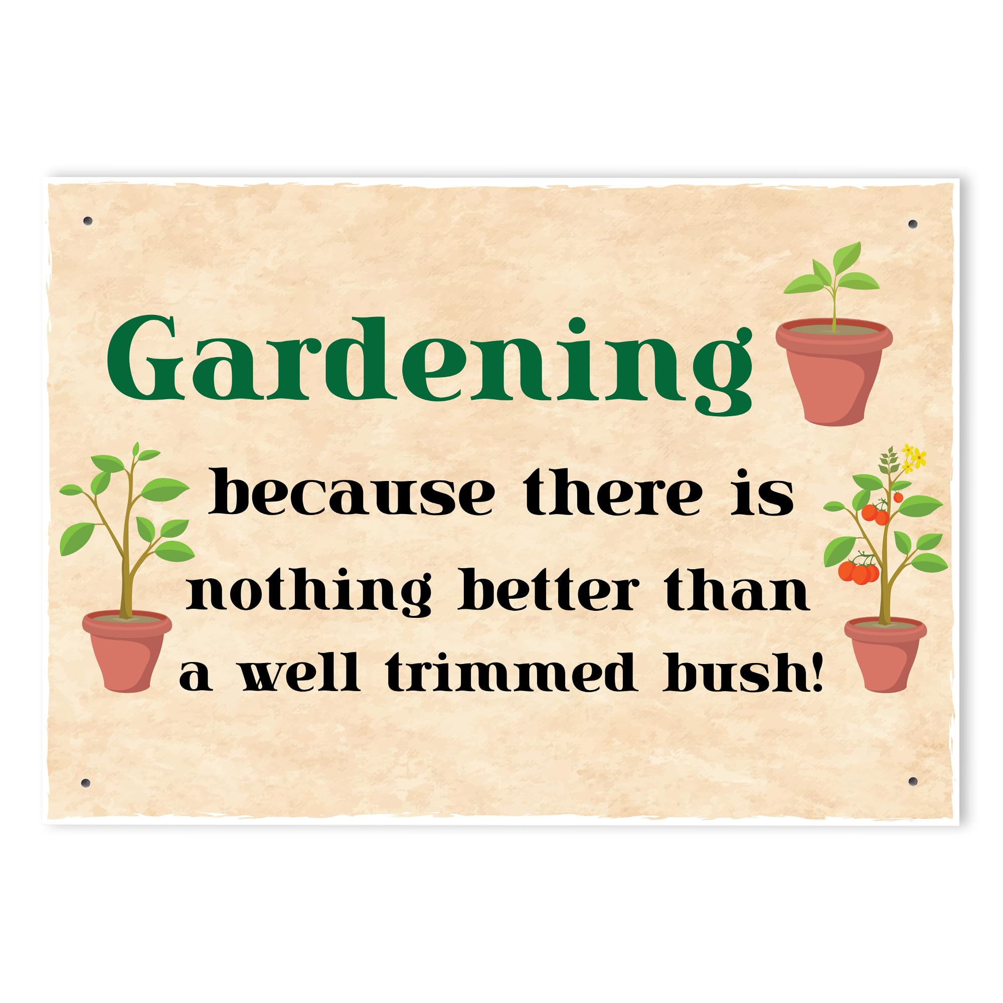 Red Ocean FUNNY Garden Sign For Outdoor Hanging Wall Door Sign Shed Sign Summerhouse Sign Gift For Garden Lover Gift For Women Mum Nan Auntie Gift Home Decor