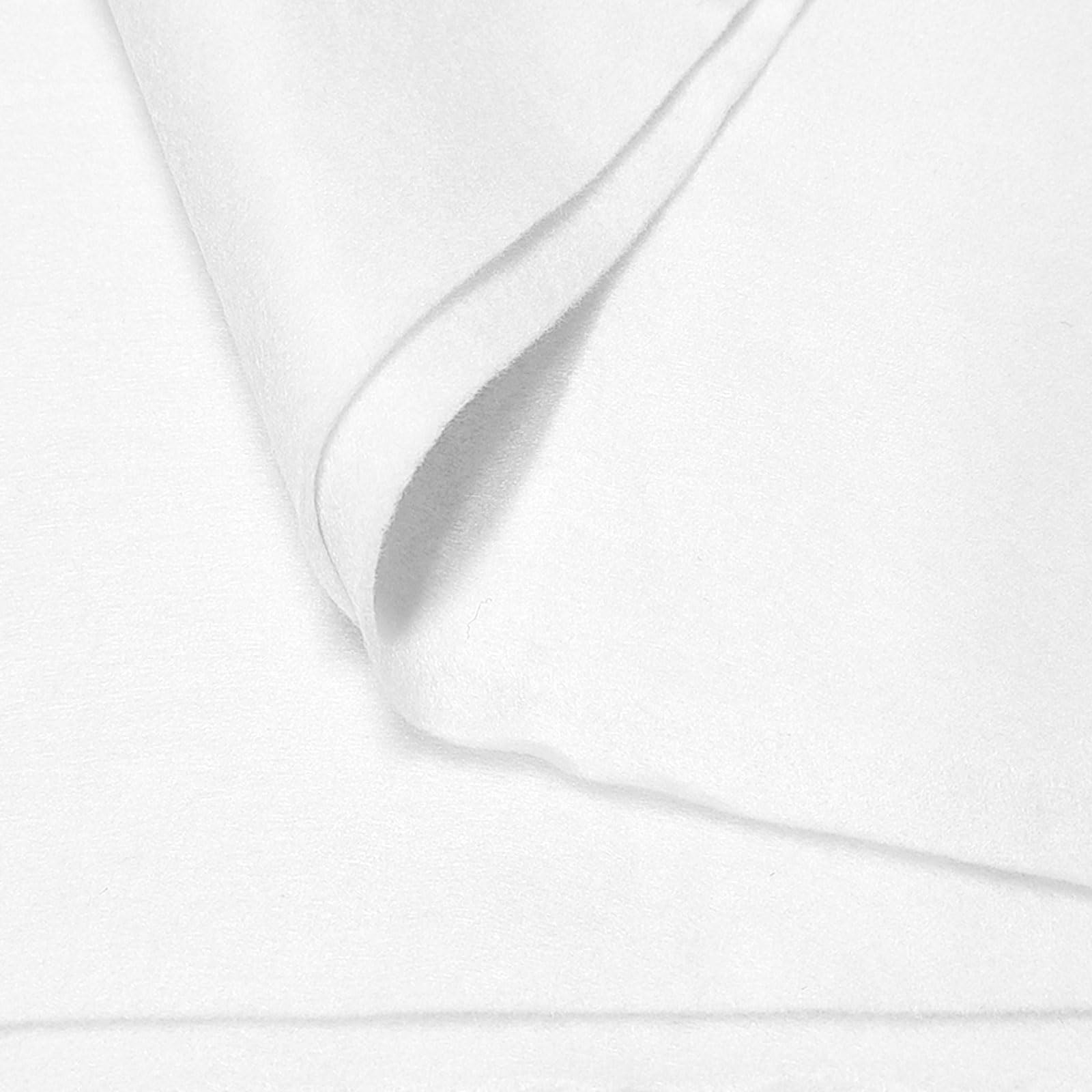 Jtnohx White Felt, Felt Fabric for Crafting Soft Fabric Sheets for Art and Sewing Projects 1.4mm Thick 91x225CM Flexible - Image 2