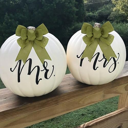 Miniatura 157 de 2 lazos de arpillera de Navidad, hechos a mano, prefabricados para coronas, adornos decorativos grandes de Navidad, decoración de árbol, lazos