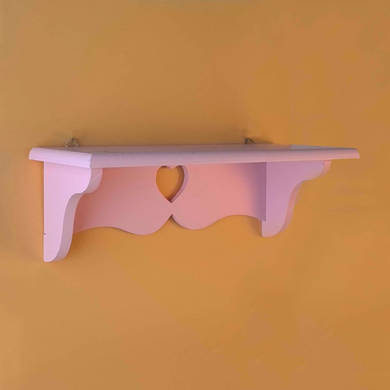 Kawaii Wood Floating Shelf Kawaii Wall Decor Kawaii Room Decor Kawaii Love Pink Room Decor (Pink)