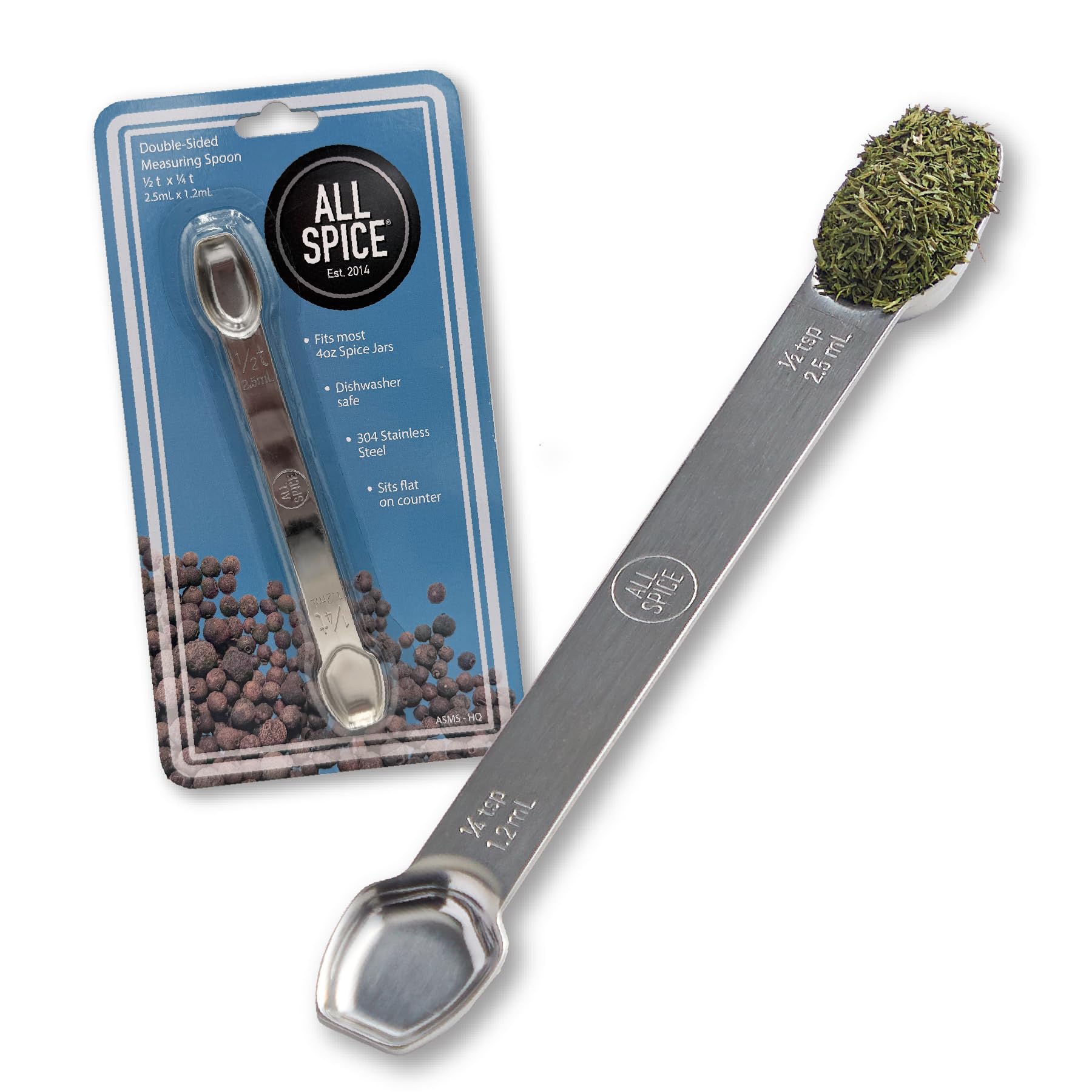 Amazon.com: AllSpice Stainless Steel Double Sided Measuring Spoon
