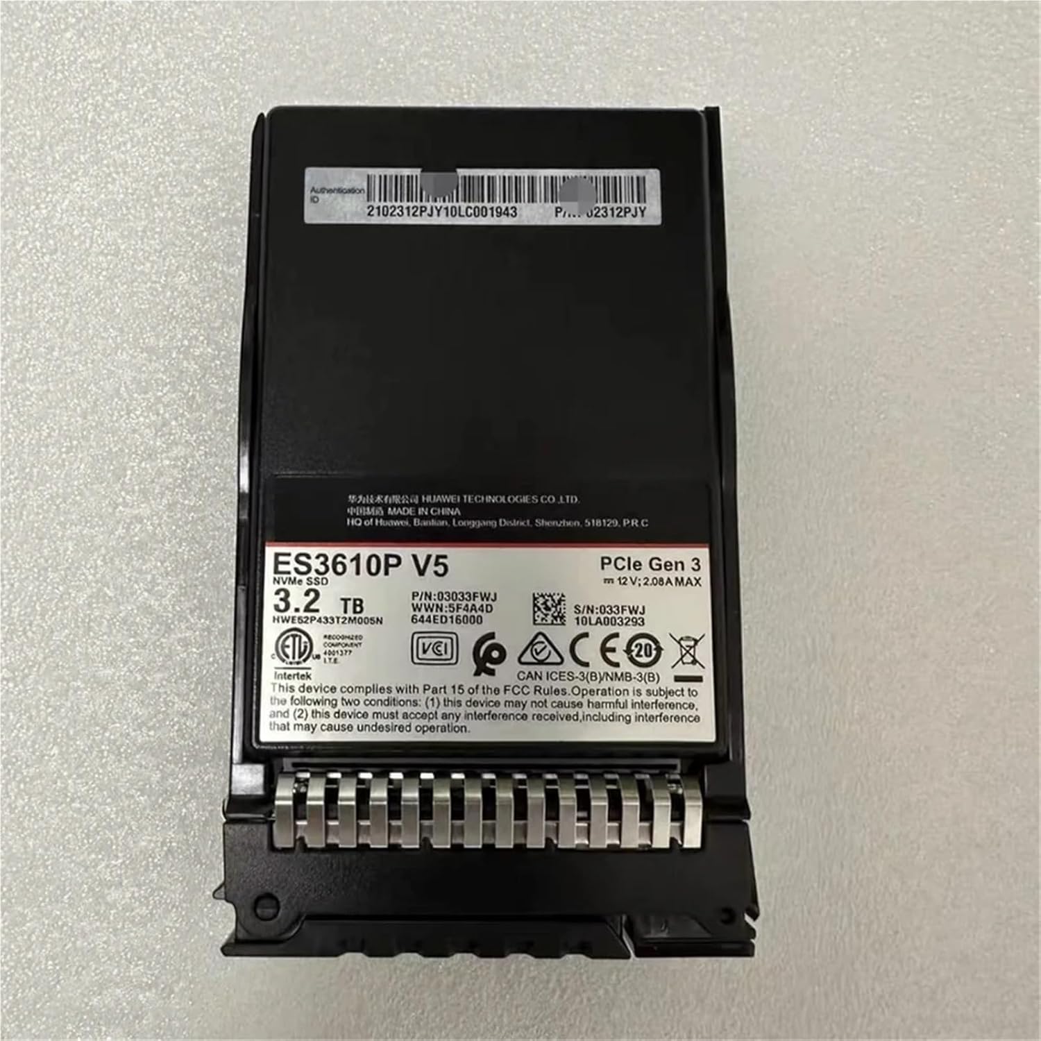 1Pcs ES3610P V5 for SSD 3200GB NVMe 2.5'' 3.2T 02312FTY 02312PJY Solid State Drive