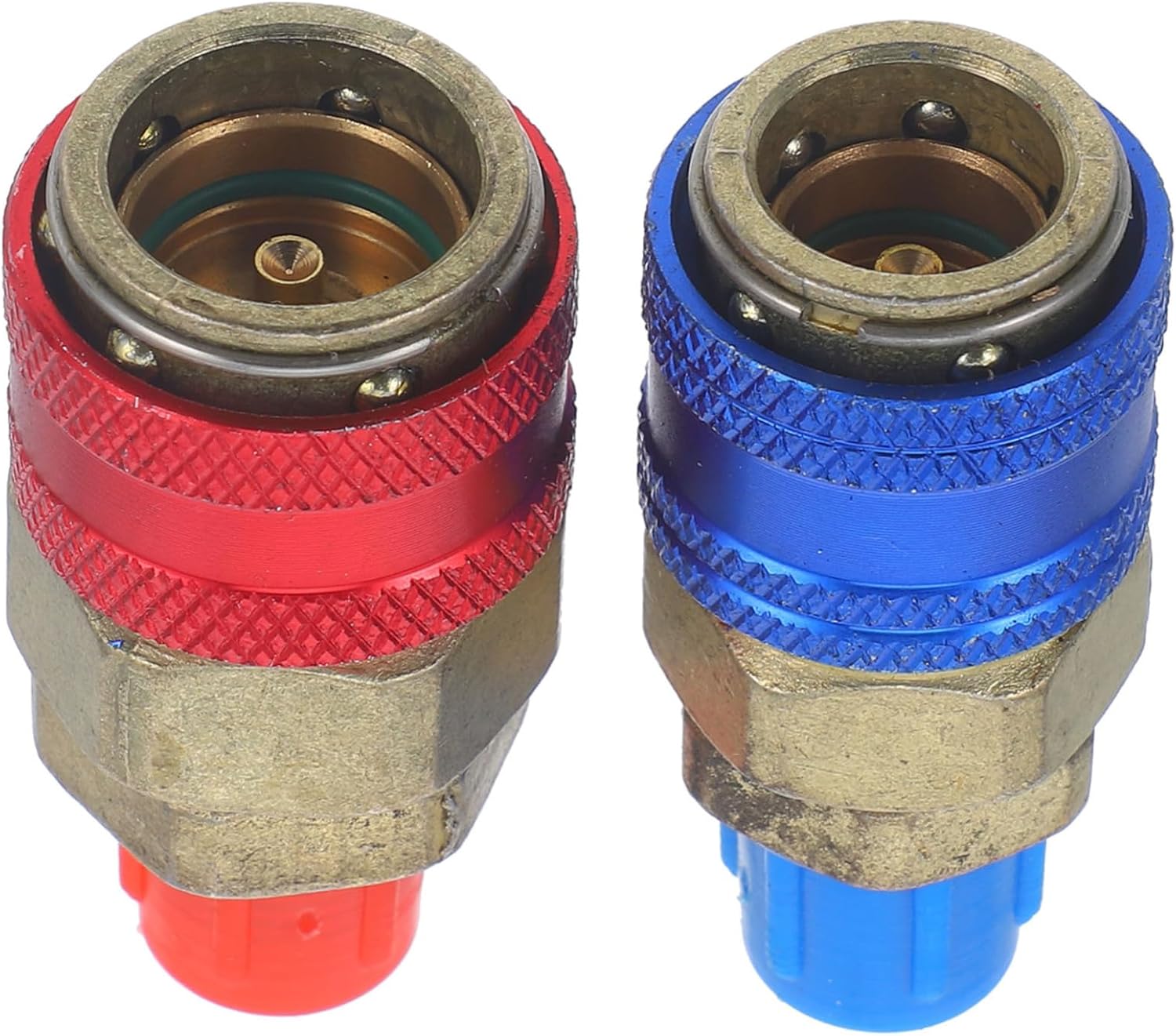 Luxshiny 1pair Quick Couplers for Automotive Pressure Adapter Fittings Copper Design Leakproof Coupler for Efficient Charging