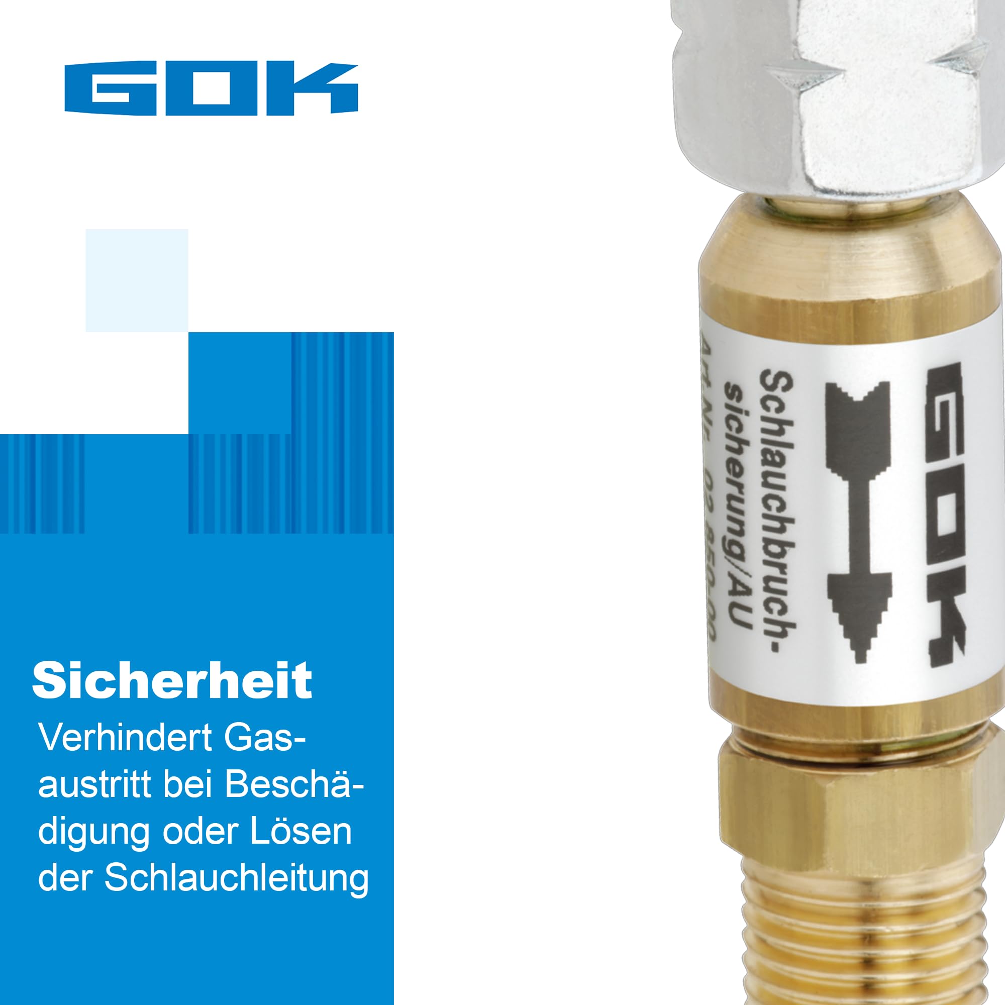 Schlauchbruch-Sicherung Größe->30mbar
