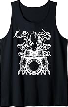Drummer Ocotpus - Funny Drums Squid Heavy Death Metal Gift Tank Top