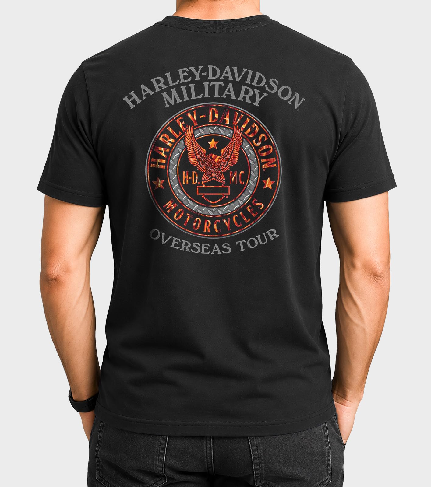 Harley-Davidson Military - Men's Graphic T-Shirt - Overseas Tour | War Bike