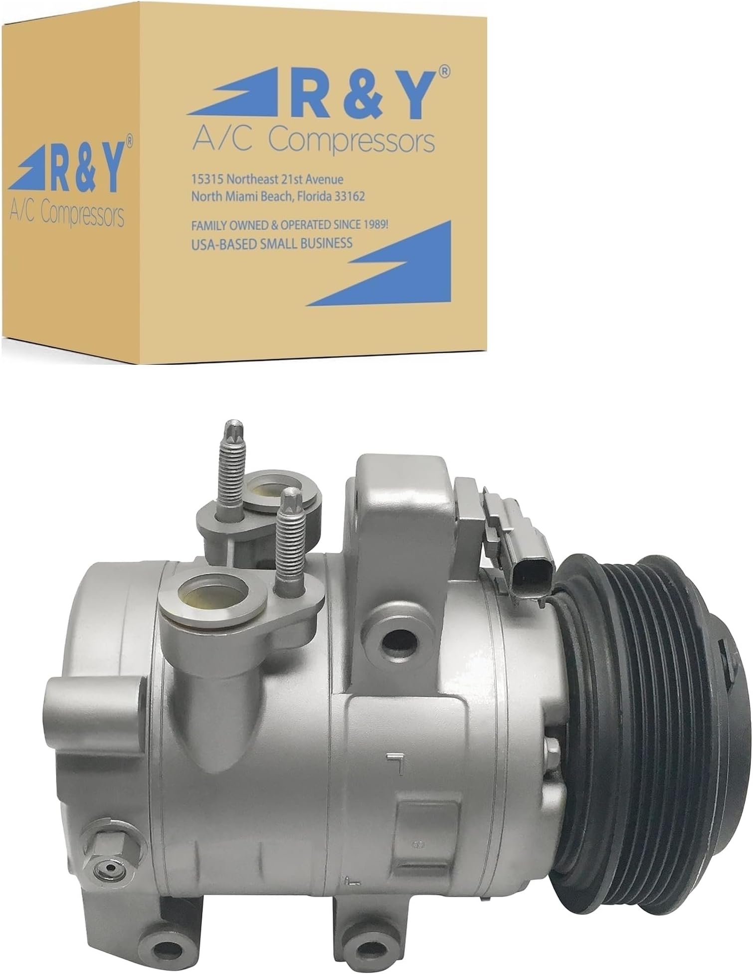 RYC Automotive Air Conditioning Compressor and A/C Clutch AFG661 (Fits Ford Mustang 5.0L, 5.2L 2011 2012 2013 2014 2015 2016 2017; For 2018 Models Only 5.2L)