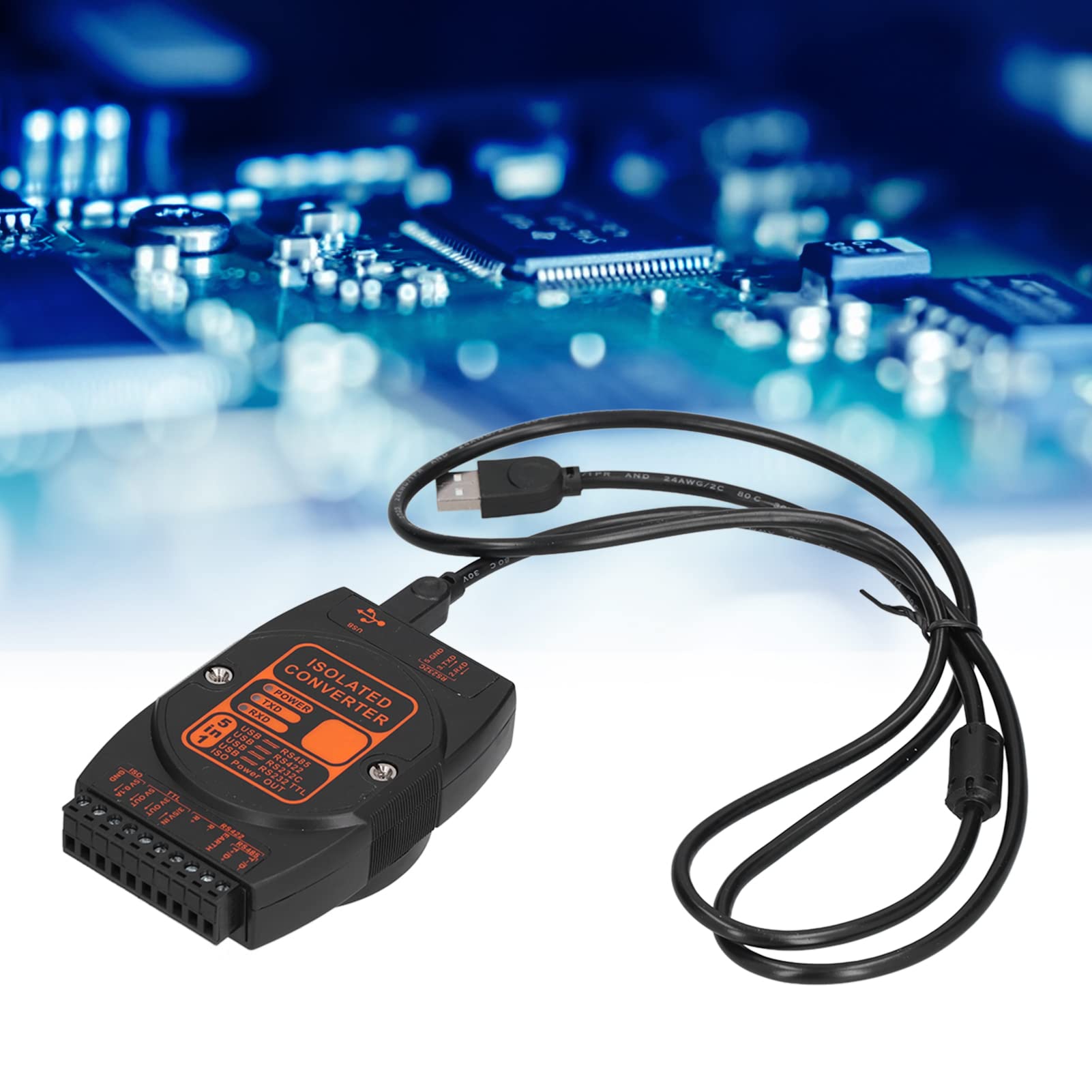 Adaptador USB a Convertidor de Aislamiento de Grado Industrial 5 en 1 DCM2610A para Uso Industrial ((Chip FTDI Velocidad de 12 MB))