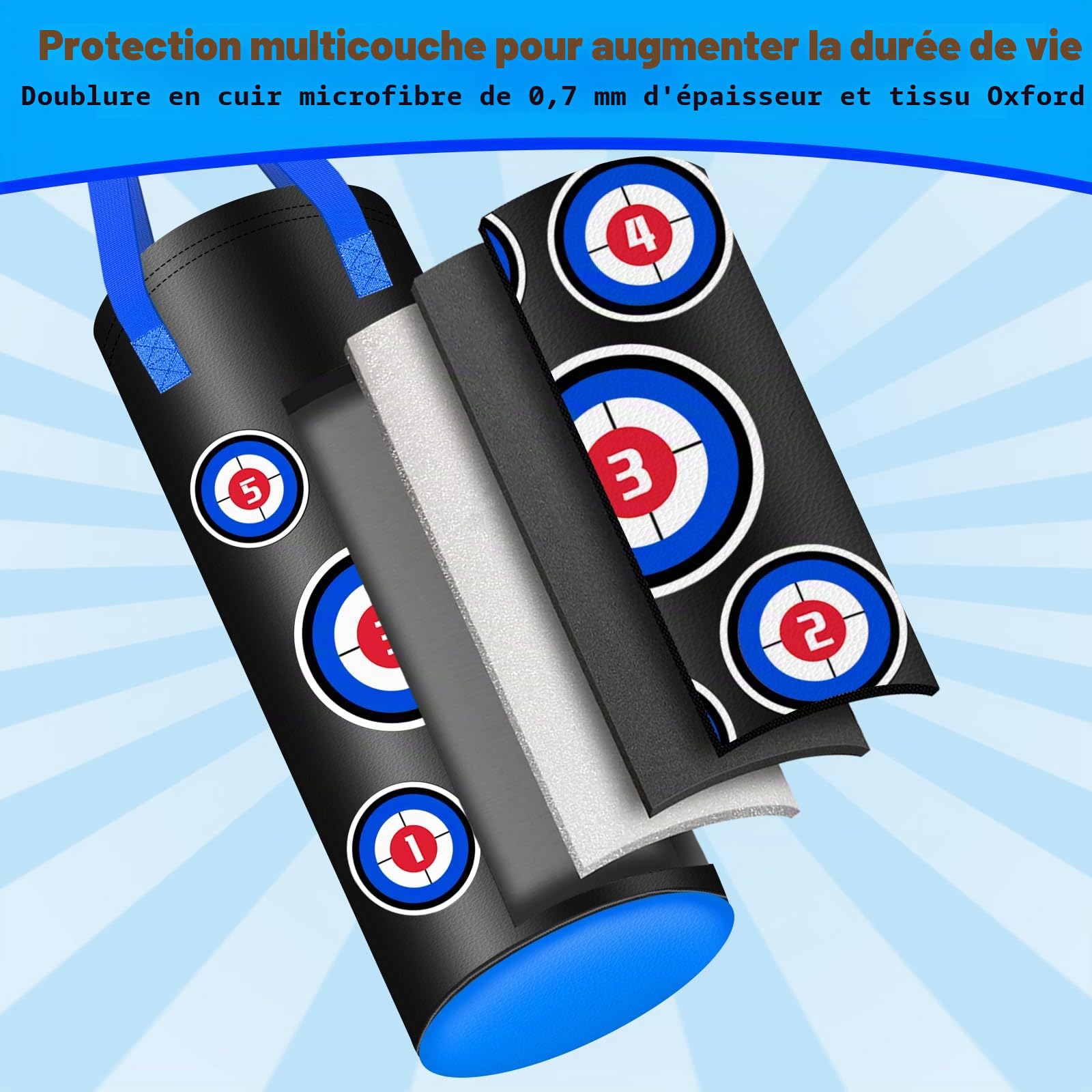Sac de Frappe Enfants 2ft, Rempli Anti Balançoire Lourd Boxe Punch Bag avec Gants Kit pour Muay Thaï MMA Arts Martiaux Sparring Punching Kickboxing D’entraînement, Domicile Gym Fitness