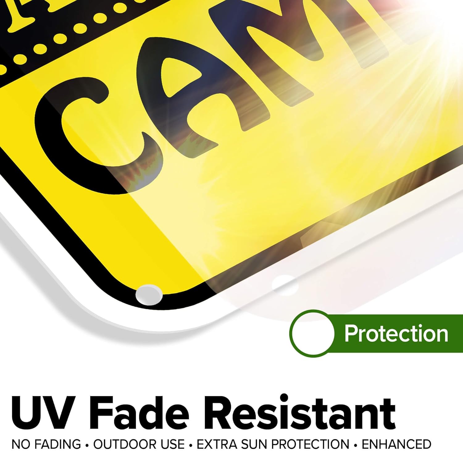 Smile You Are On Camera Sign, 12"x18" Polyethylene, Indoor/Outdoor Use, USA MADE By My Sign Center(MS-1403)