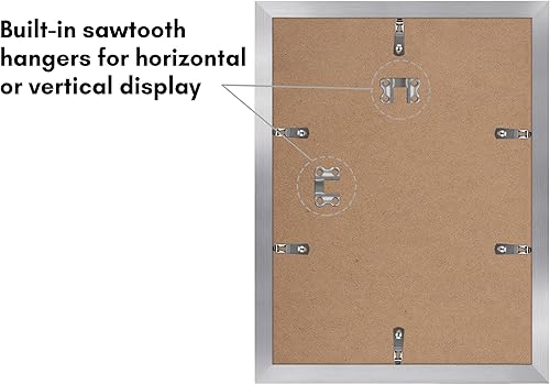 Vista 121 de Americanflat Portarretratos de 8 x 12 pulgadas con plexiglás pulido, juego de 2 portarretratos de 6 x 8 pulgadas con paspartú o para fotos de 8 x 12
