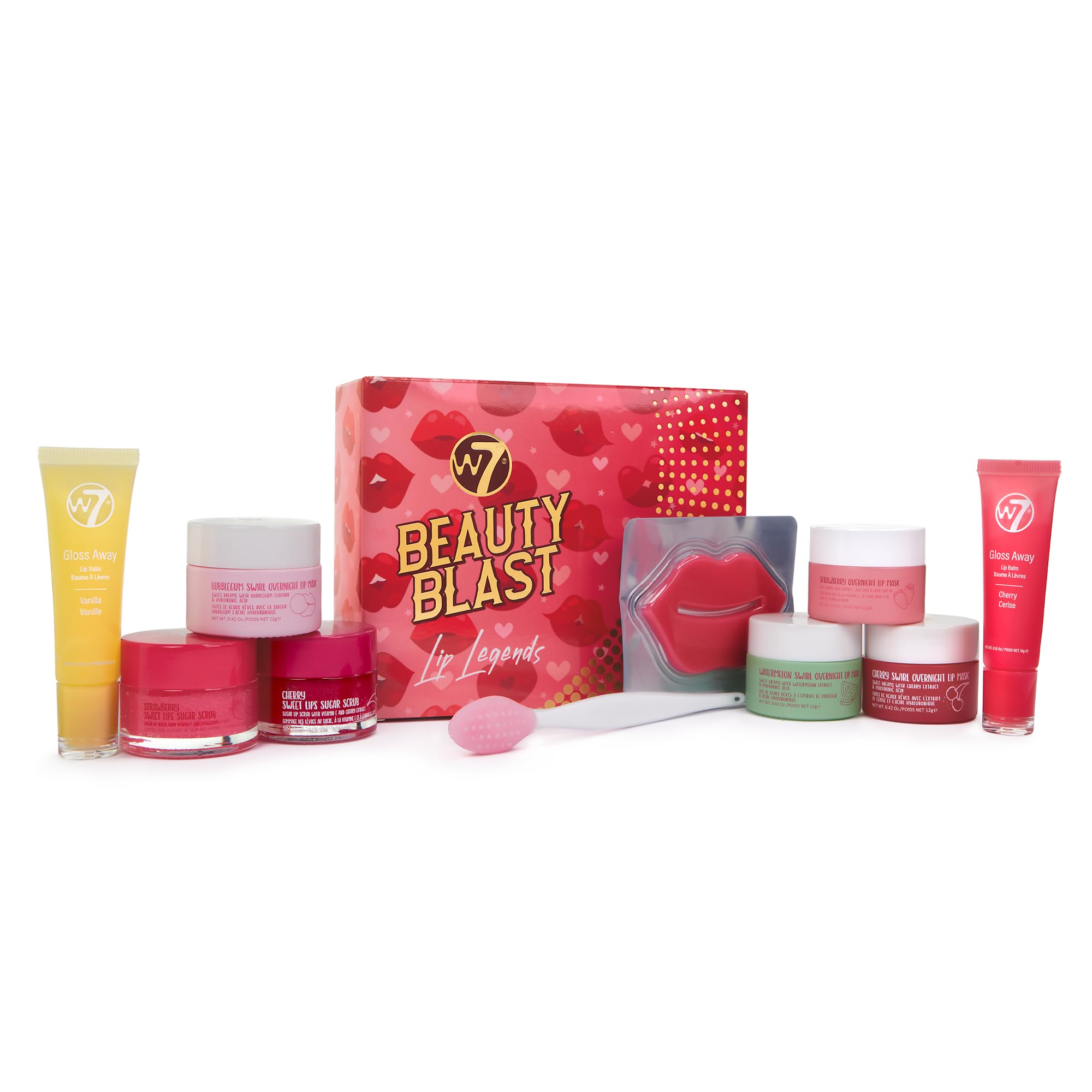 W7 Beauty Blast Lip Legends Sweet Dreams Gift Set - Maschere Labbra, Scrub, Balsami e Altro — I Prodotti Esclusivi della Linea Sapori di W7 Sweet Dreams