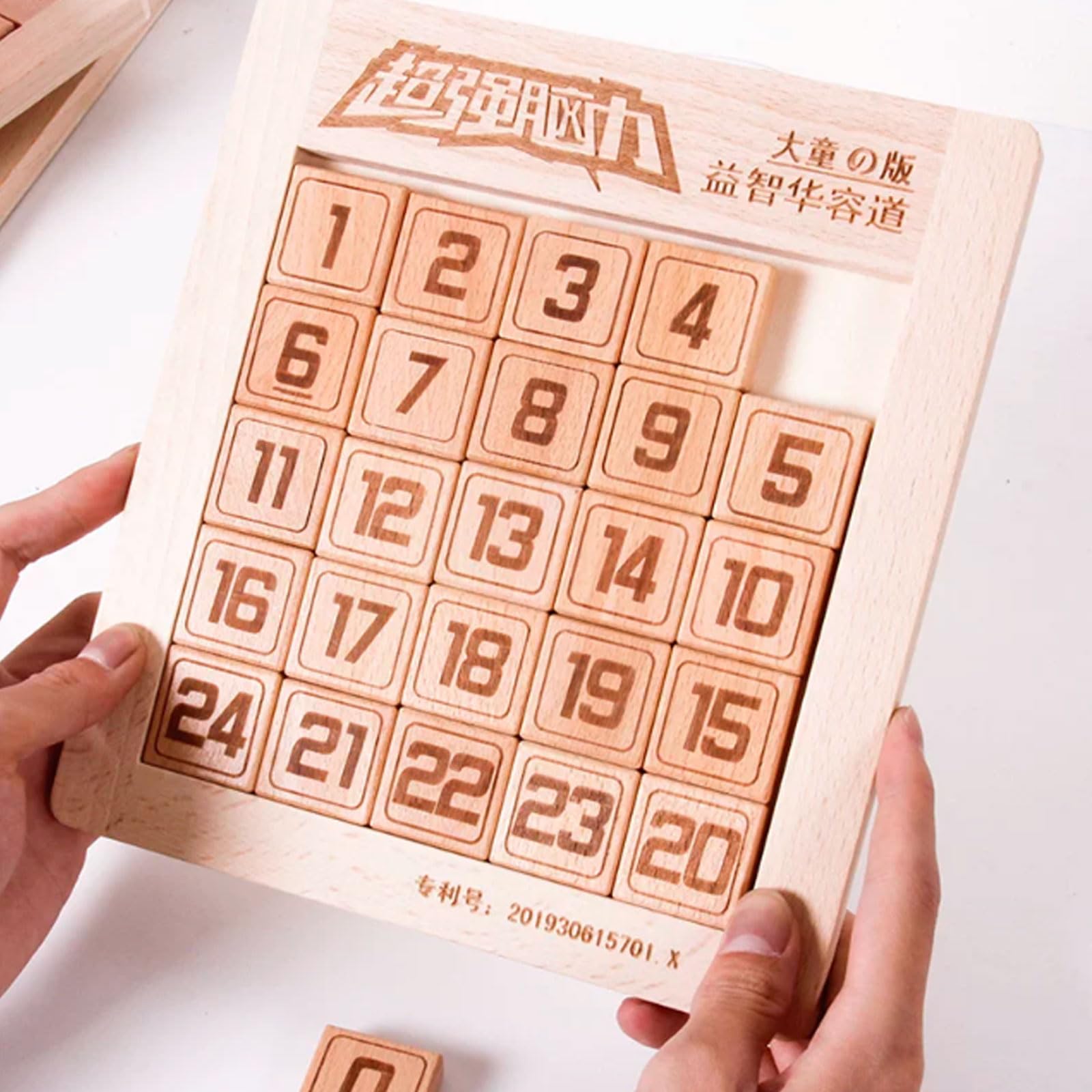 Gioco di Intelligenza Montessori in Legno con Scivolo dei Numeri | Giocattolo educativo l'apprendimento della matematica, gioco educativo l'allenamento pensiero logico, giocattolo puzzle