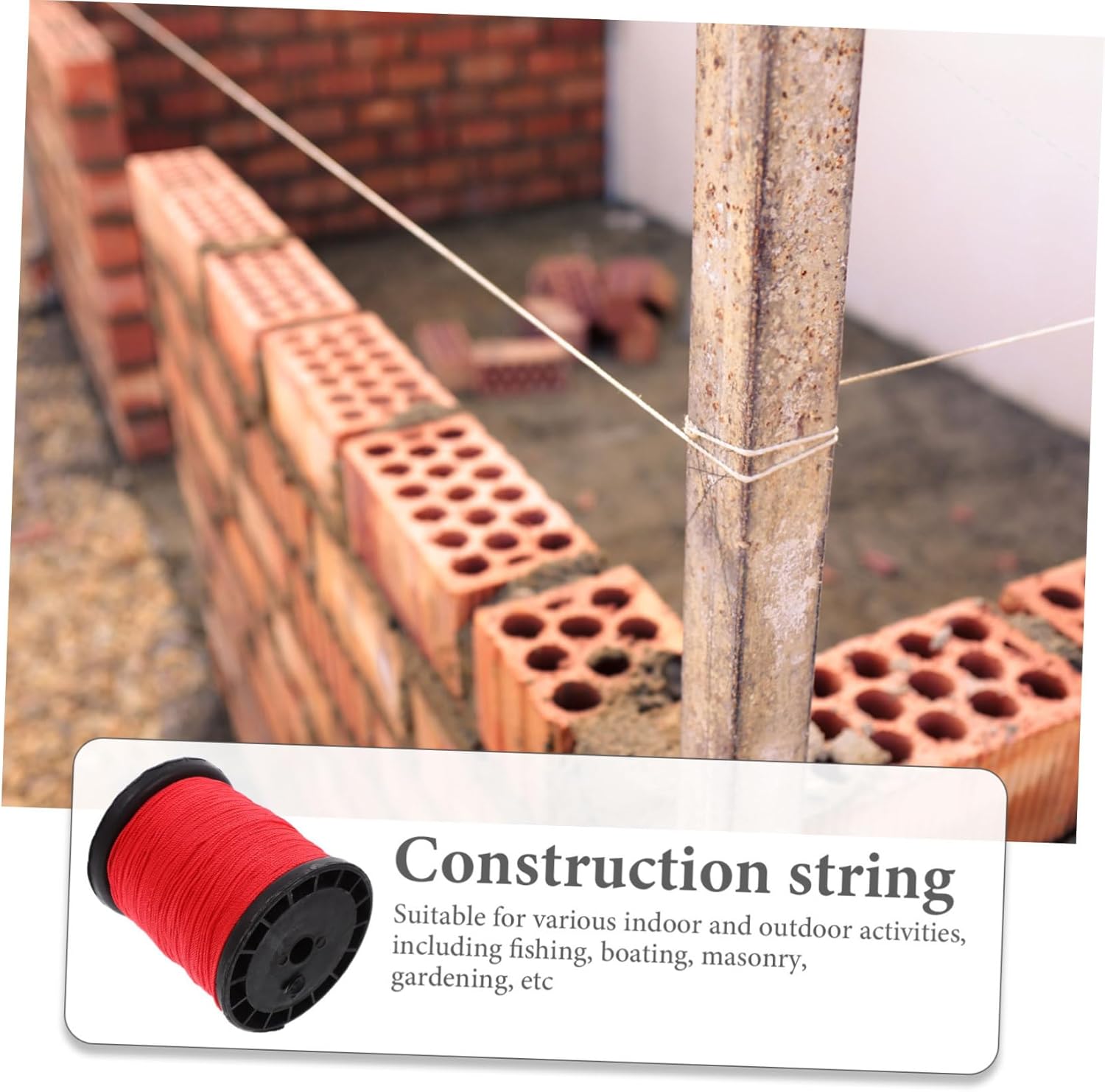 ARTIBETTER 6 Rolls Masonry Building Lines Nylon Twine String Garden String Twisted Nylon