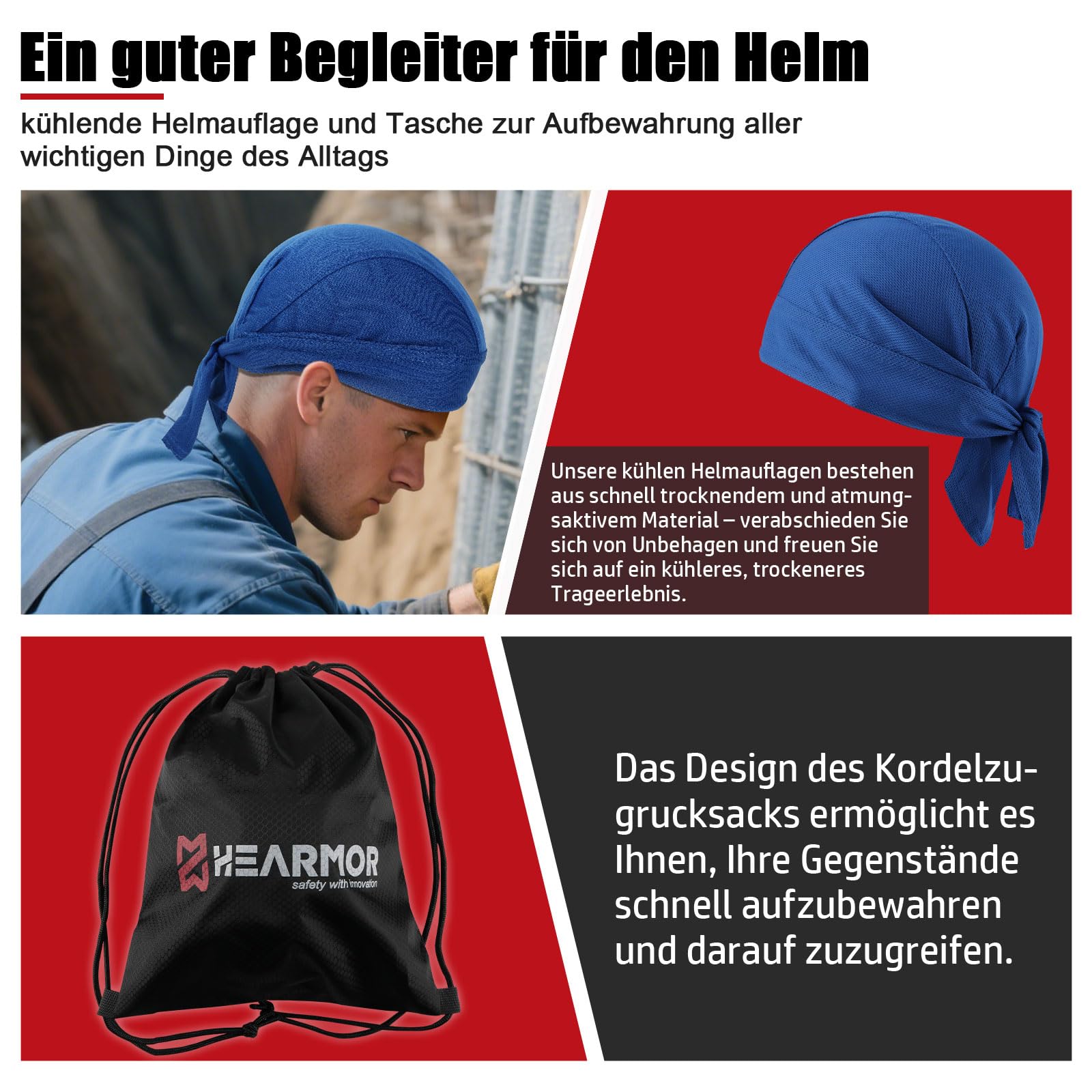 HEARMOR VOLTEK CE EN397 Zertifizierter Industrieschutzhelm mit LED-Kopflampe + Visier & Gehörschutz | Für Forstarbeiten, Bauarbeiten & Klettern | Hochwertiger Arbeitshelm mit Belüftung für Erwachsene