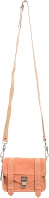 Proenza Schouler Womens Pink Suede Leather Mini Crossbody Shoulder Bag