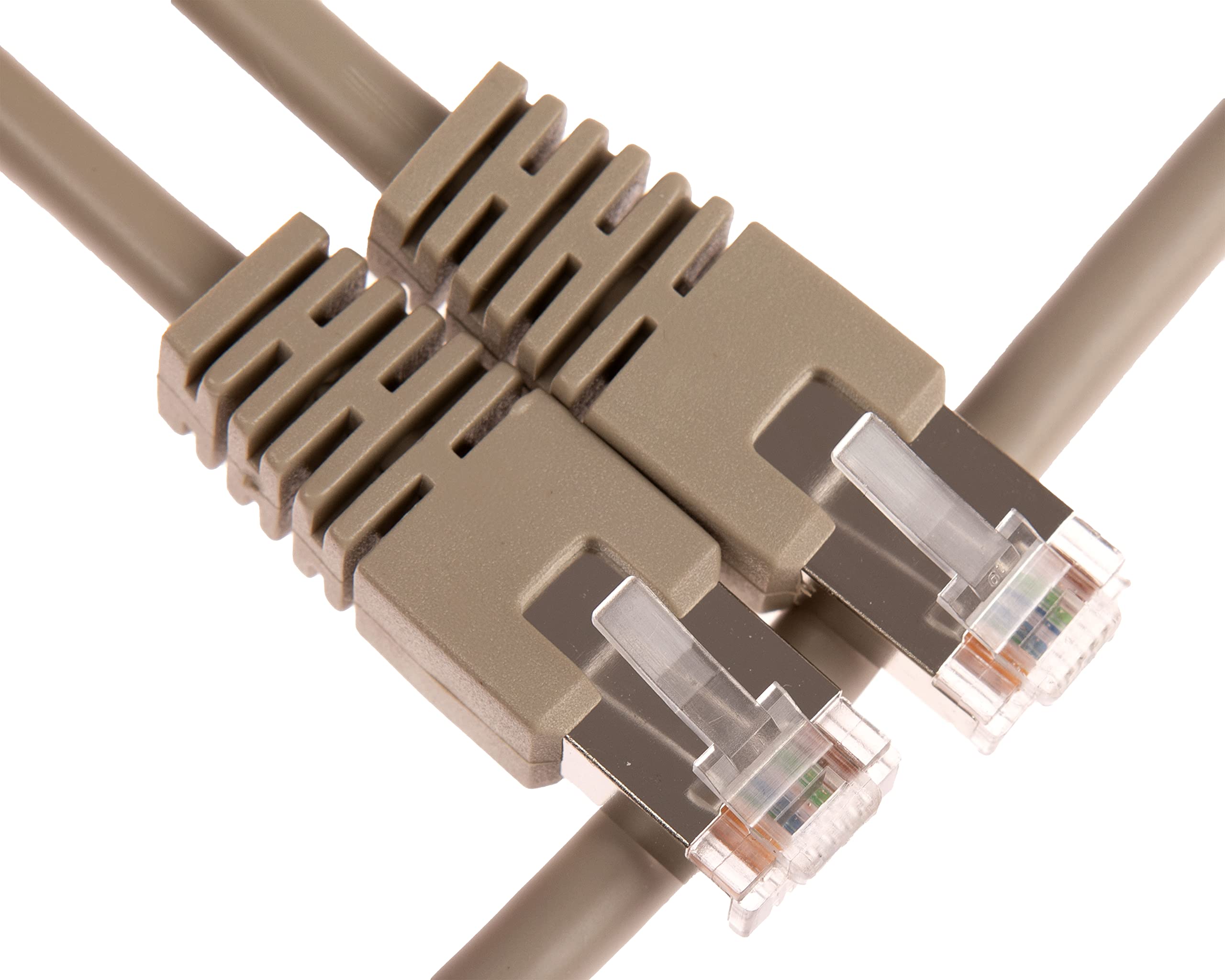 CDL Micro Male to Male RJ45 Cat5e STP Ethernet Patch Cable 0.2m - Grey