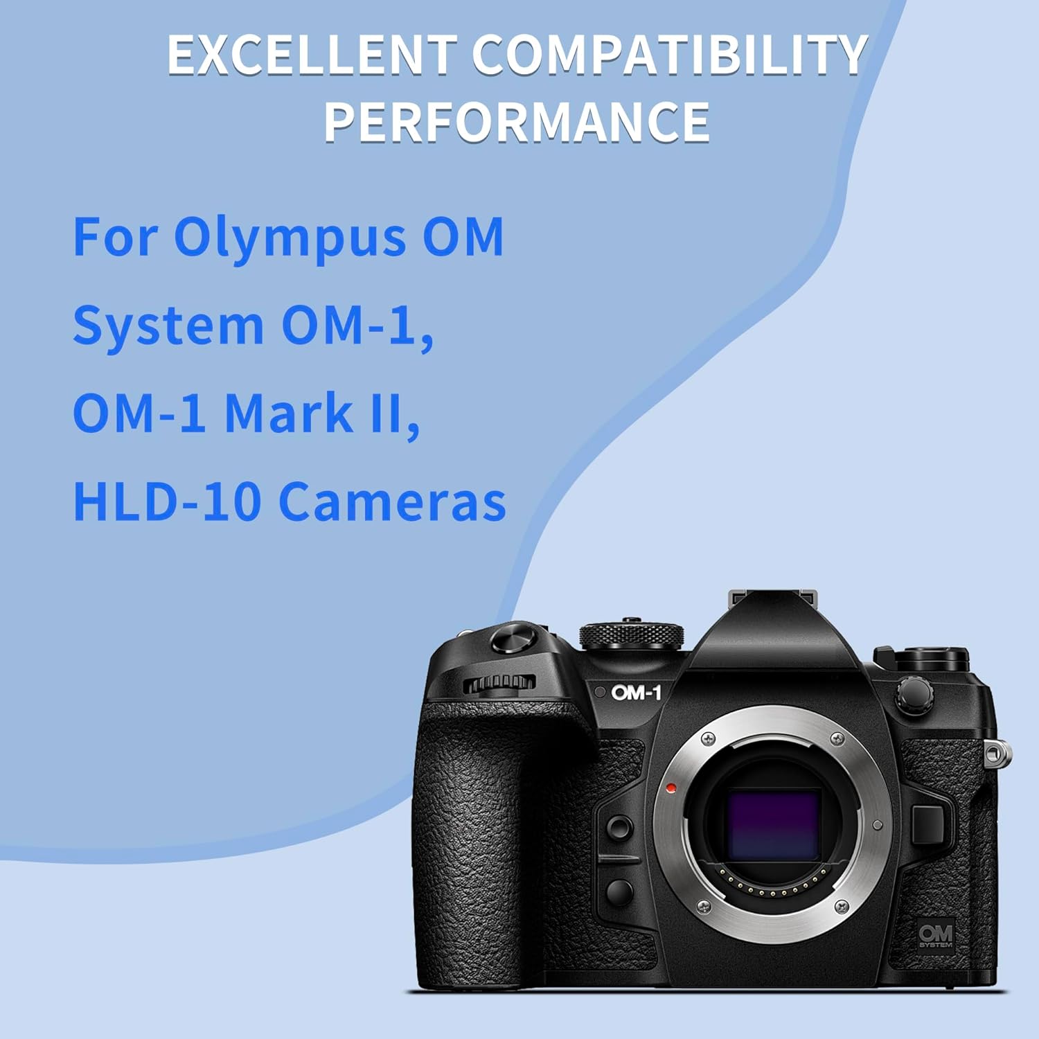 2 Pack BLX-1 Battery Olympus OM System OM-1/ OM1/ OM-1 ii / OM1 2 / OM-1 Mark II Mirrorless BLX-1 BLX1 Blx 1 SBCX-1 Lithium-Ion Replacement Camera Battery with Built-in USB-C Charging Port