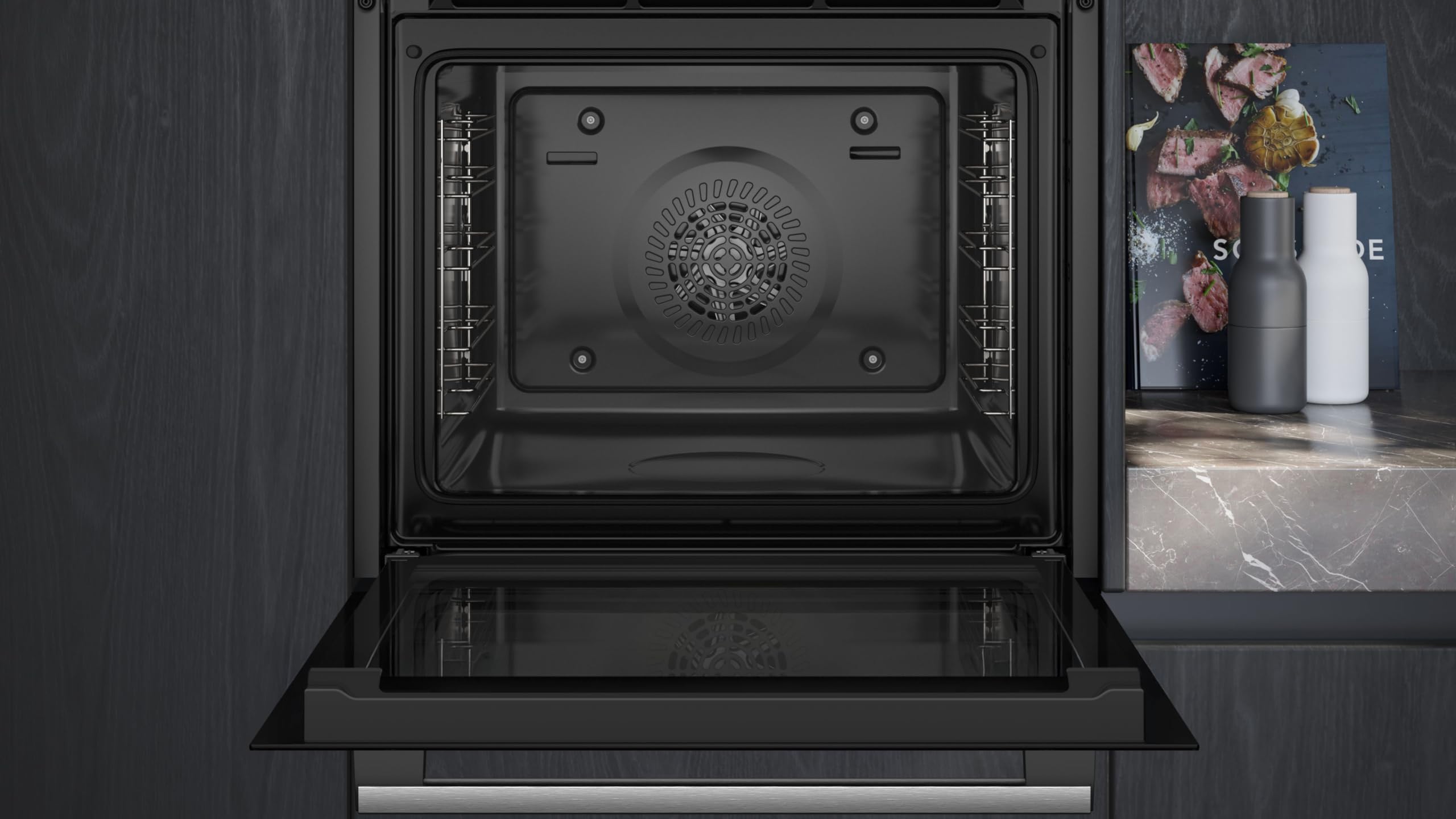 Siemens iQ500 HB517GBS3 Einbau-Backofen 60x60 cm Hydrolytische Reinigungshilfe 3D Heißluft cookControl10