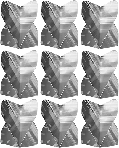PATIKIL Dart Flights - Accesorios de dardos estándar PET piezas de repuesto para punta de acero suave, estilo de rayas gruesas