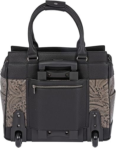 Miniatura 4 de JKM & Company Bolsa con ruedas para laptop para mujer, maletín con ruedas para laptop de 13 a 17 pulgadas