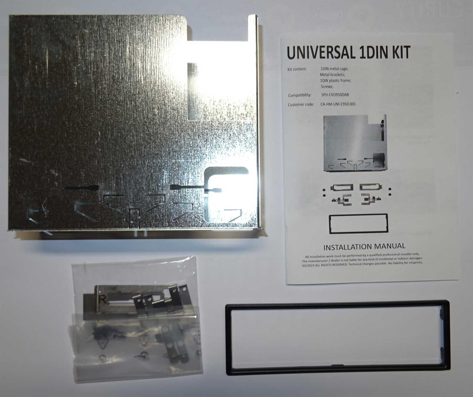 Pioneer CA-HM-UNI-E950.001-1DIN-Einbausatz für SPH-EVO950DAB - Floating Tablet Style