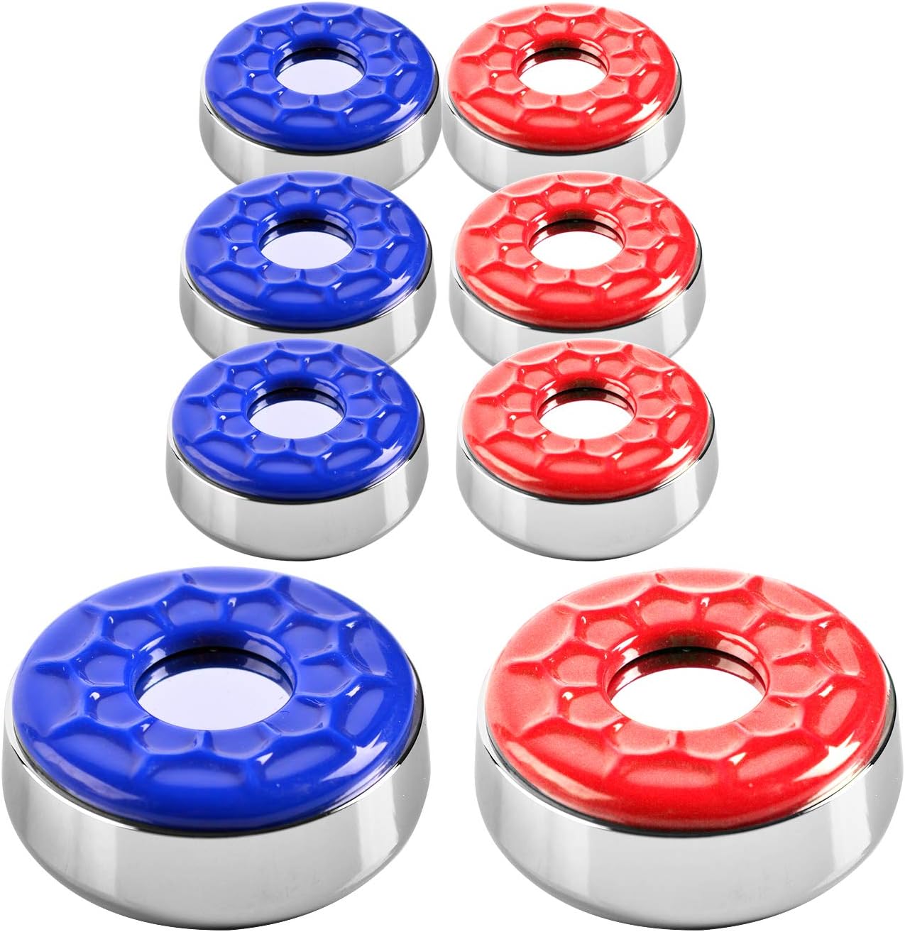 IdealEnjoy Shuffleboard Pucks 25/16"(58mm),Set of 8(red