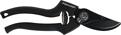 Fiskars 1 inch Capacidad máxima – Tijeras de jardinería de acero tijeras de podar profesional – 91246935J., 1, Negro